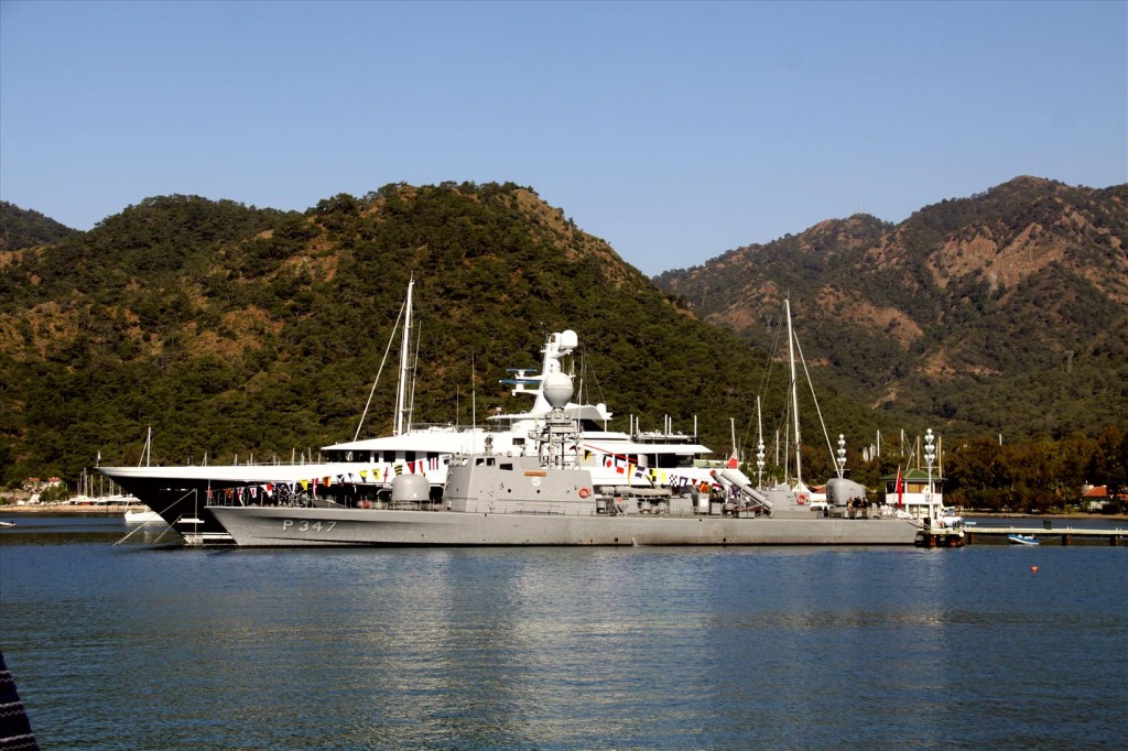 Official Warship in Town for the Entertainment Weekend in Gocek