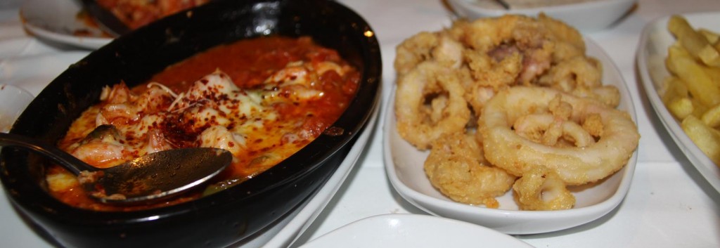 Fabulous Shrimp Casserole and Very Tender Fried Calamari were Good Choices for Us to Share