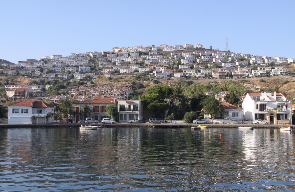 The Hillside of Houses Overlooking he Harbour in Foca