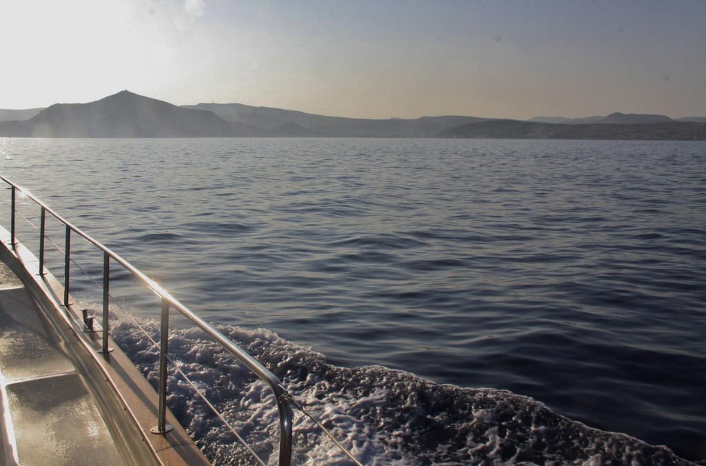 Approaching the Southern End of Khios Island Near the Western Turkish Coast