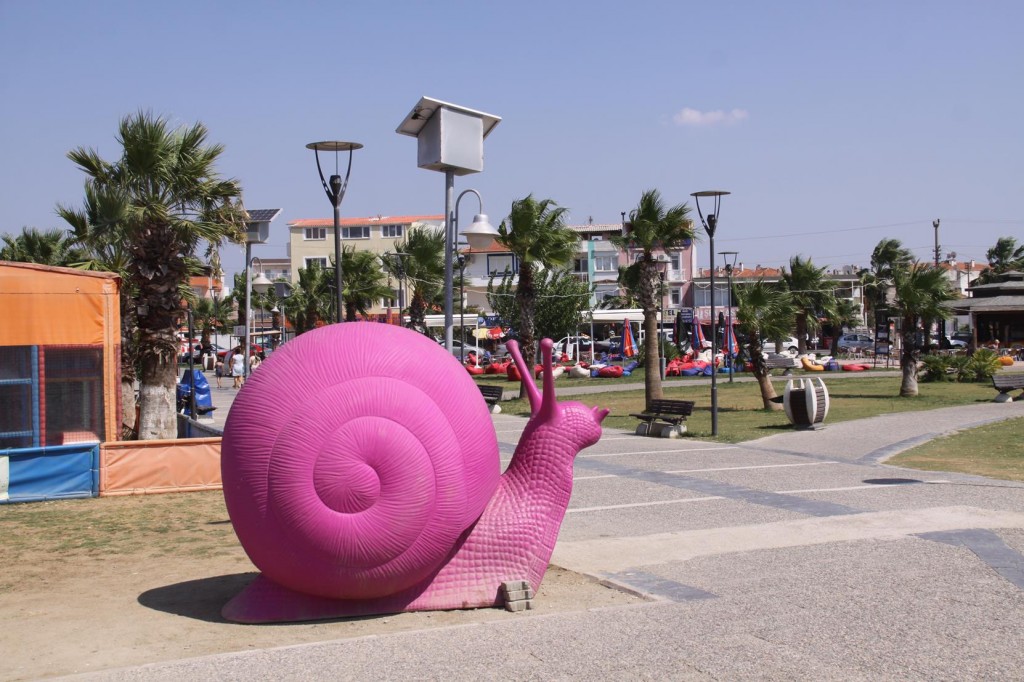 Snails are also a Symbol of the Relaxed Pace in Sigacik 