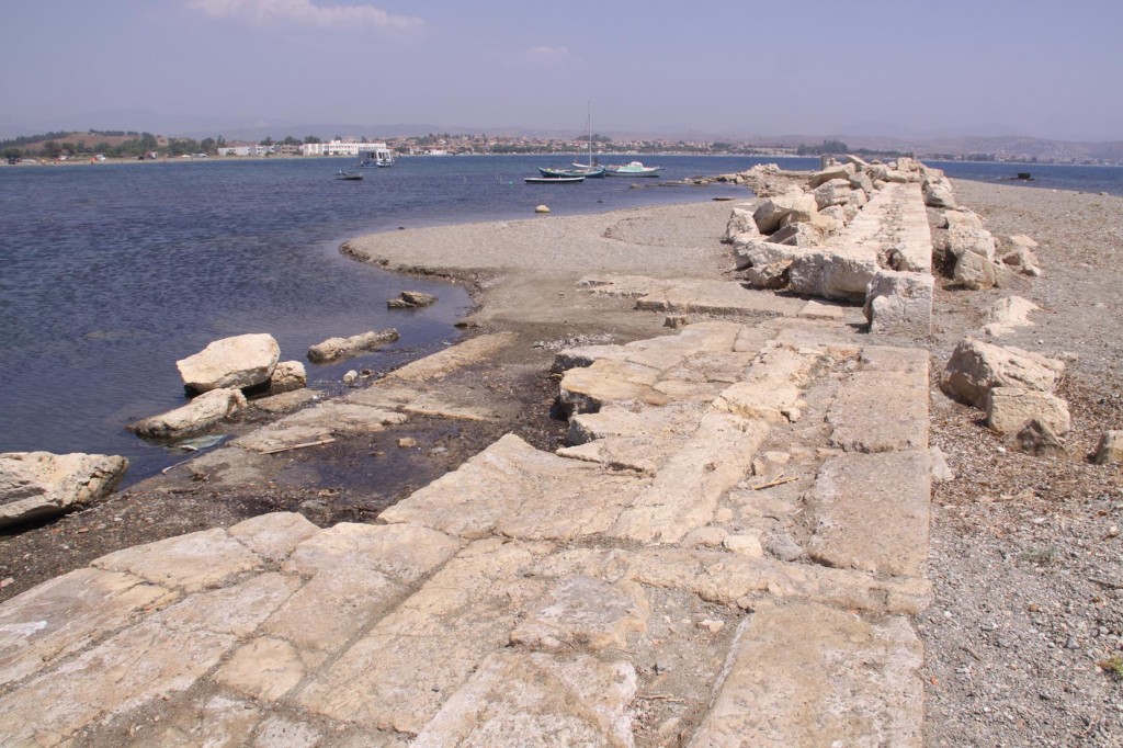 Remains of the Ancient Port can Clearly be Seen