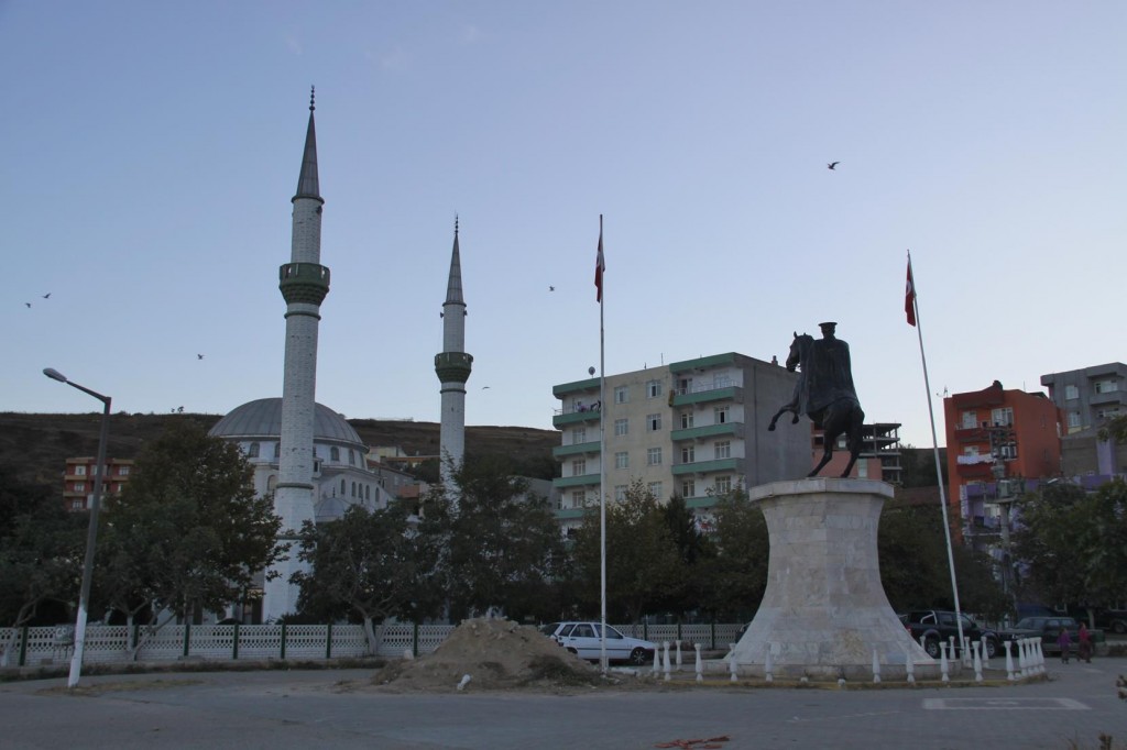 The Town Square with a Statue of Ataturk on Horseback