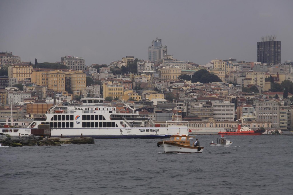 The Busy Waterway at the Entrance to the Golden Horn