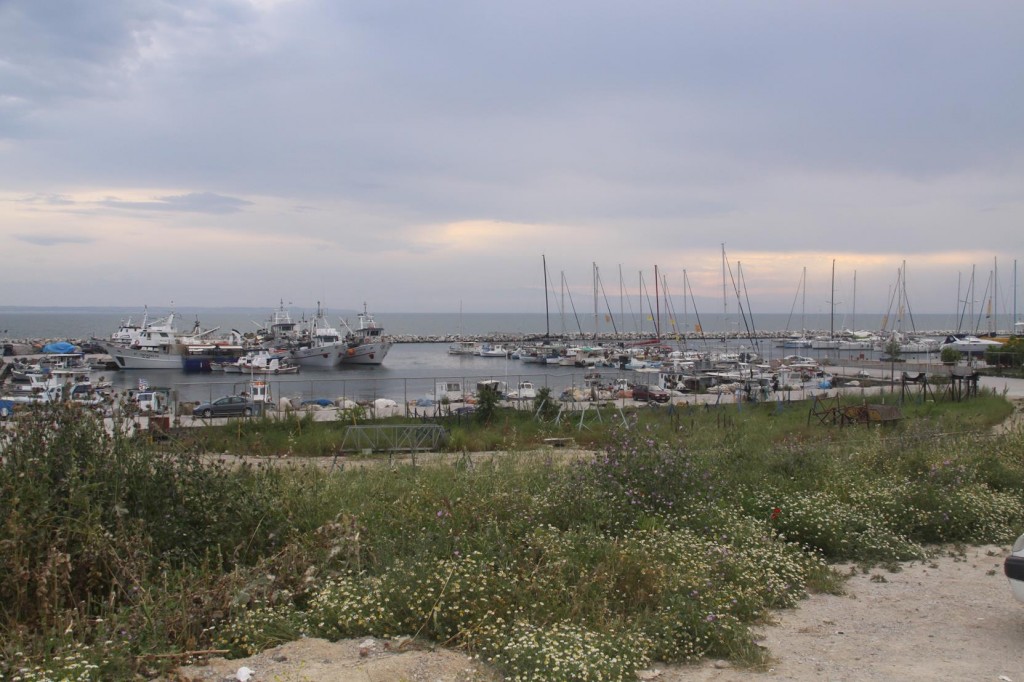 Overlooking the Kalamaria Port