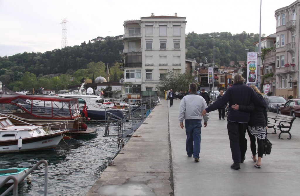 Once Ashore we Head Towards the Group of Restaurants Along the Shore in Bebek
