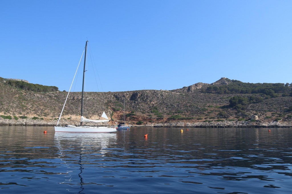 There were only a couple of other boats in Cala Fredda overnight
