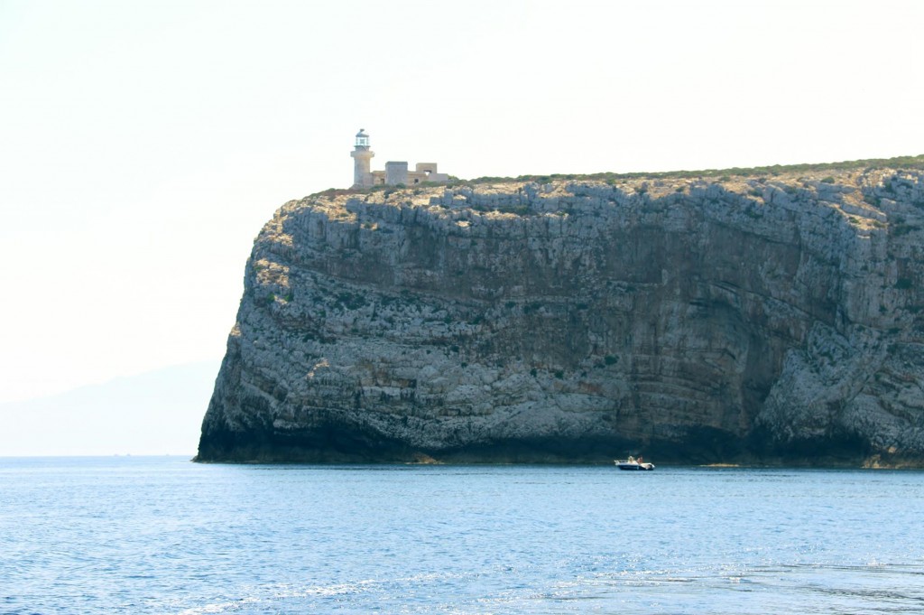 The lighthouse at Cape Grosso, the northern tip of Isola Levanzo