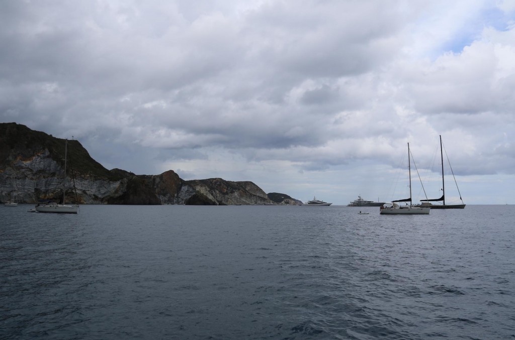 A much cooler and very overcast day today in Ponza