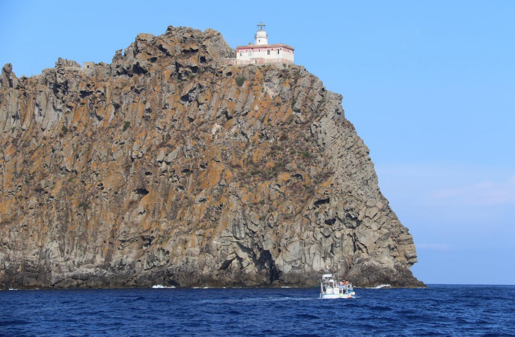 Punta della Guardia on the southern tip of Ponza Island