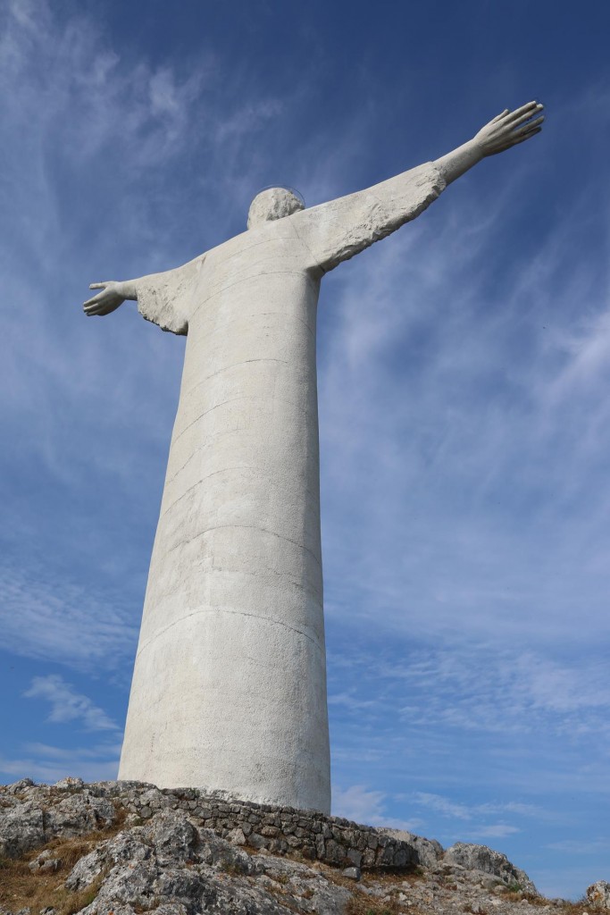 The statue is 25 metres high and was completed 50 years ago. It was built by a local business man who donated the statue to the community which no doubt has brought a lot of tourism to the area.