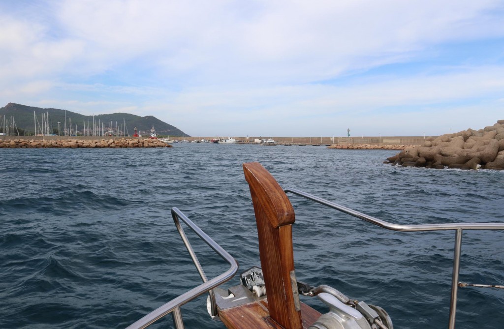 We approach Marina di Villaputzu in Porto Corallo