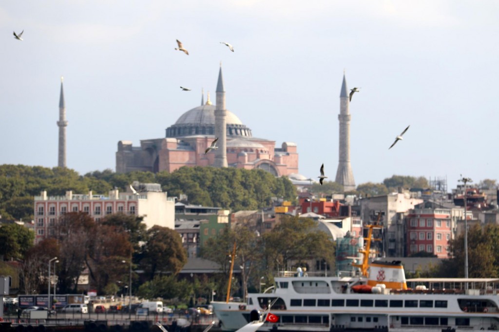 We can also see Haggia Sofia in the distance