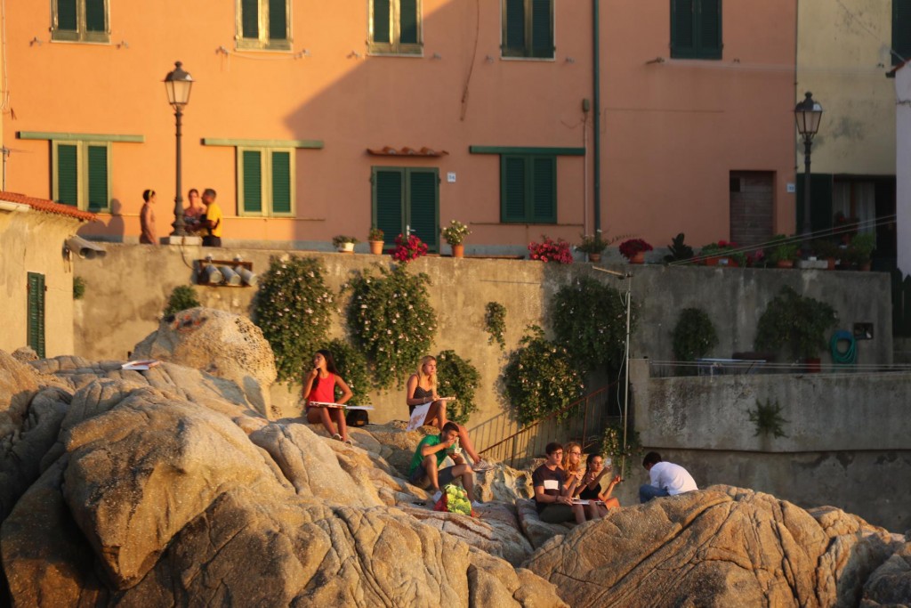 A wonderful position on the rocks for the locals and visitors to enjoy the sunset