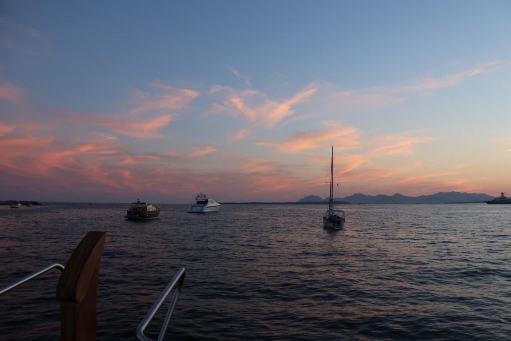 Good sunset looking towards the islands nearby off Cannes